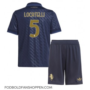 Juventus Manuel Locatelli #5 Tredjetrøje Børn 2024-25 Kortærmet (+ Korte bukser)